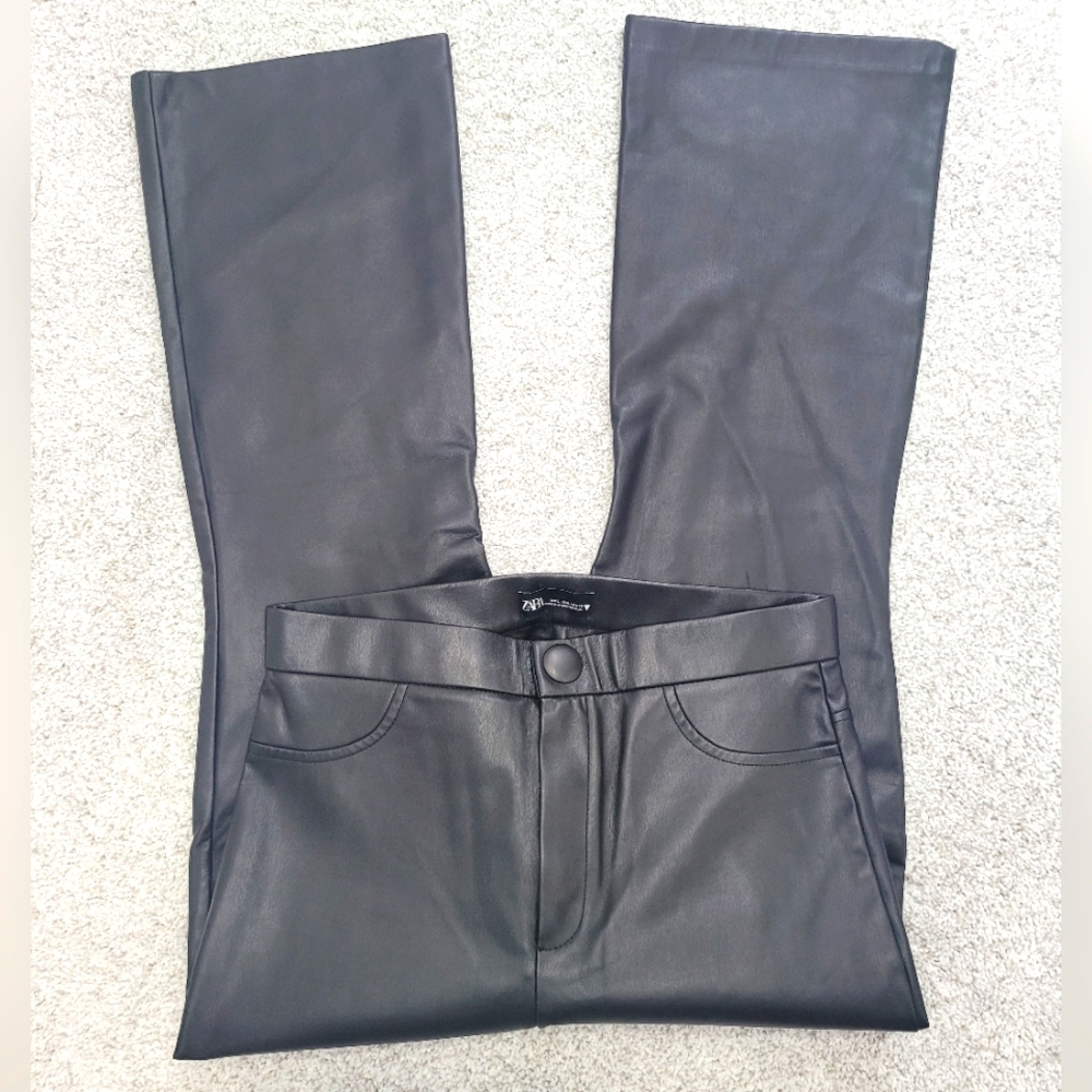 Faux Leather Pants Zara
